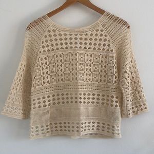 Cotton crochet blouse H&M (S)